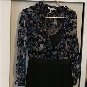 Bcbgeneration multi color blue dress